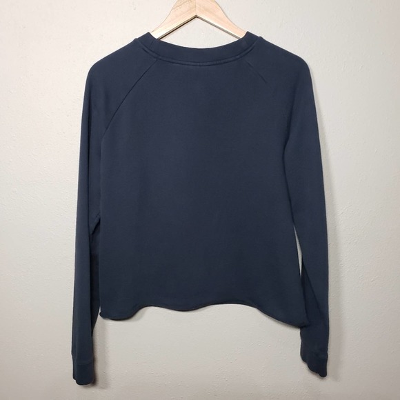 Adidas Trefoil Logo Spell Out Sweatshirt Size XL Cropped Pullover - Picture 3 of 9